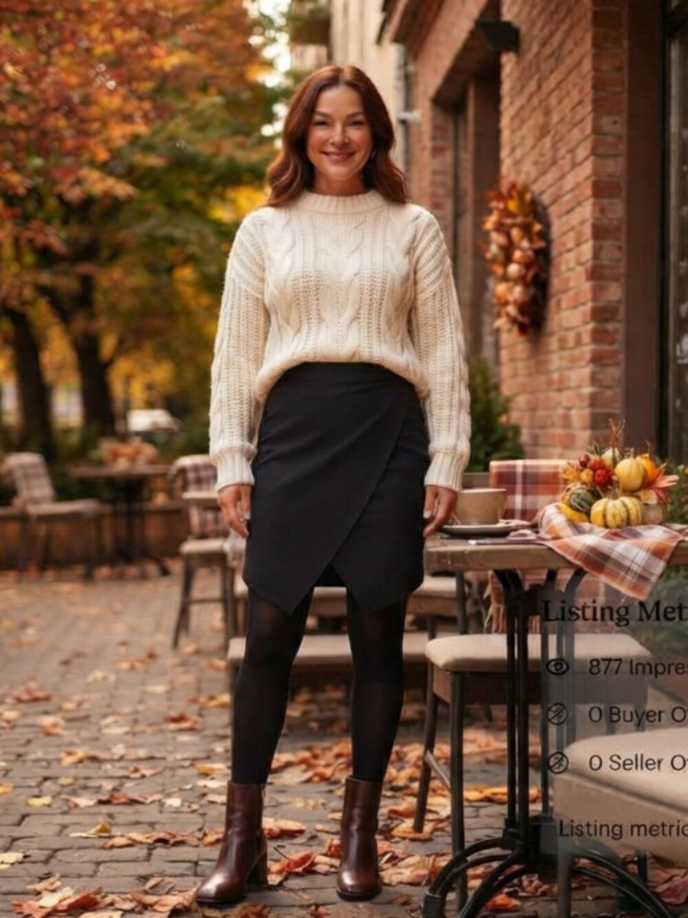 Zenana Black Tulip Hem Pencil Skirt - High Waist - Stretchy - Size M